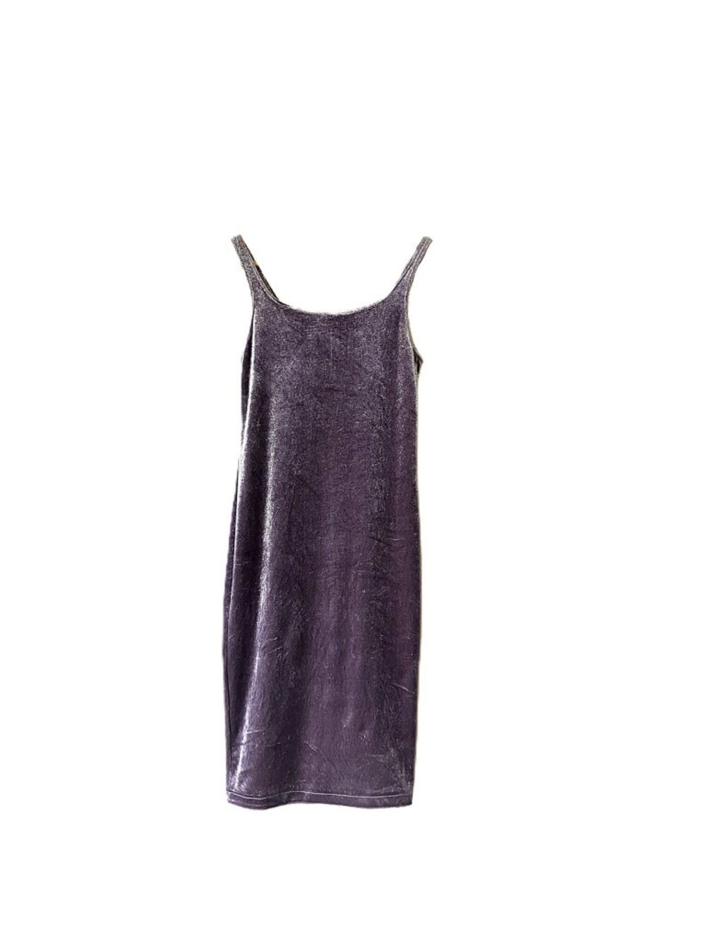 Zara Trafaluc Purple Velvet Midi Slip Dress
